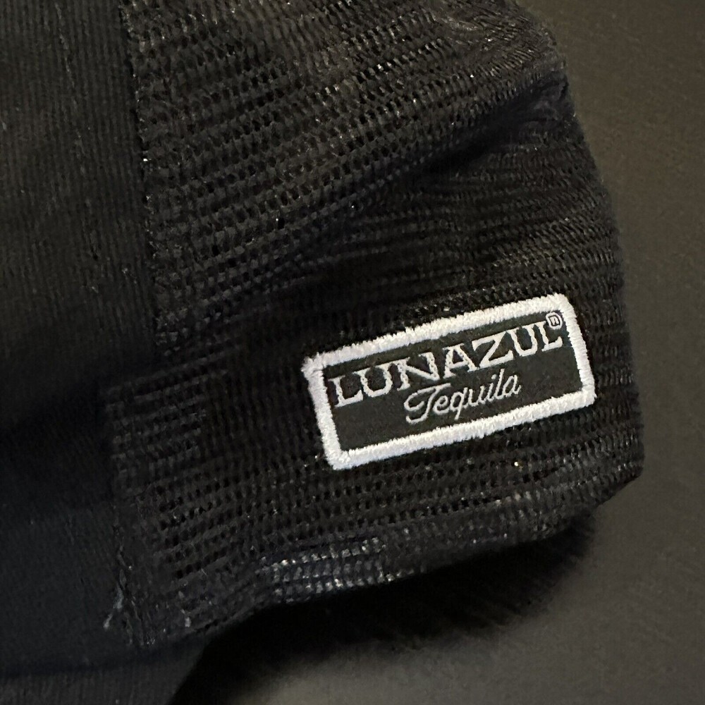 Lunazul Tequila Mesh Trucker Hat Baseball Cap Black Adjustable - Picture 3 of 5